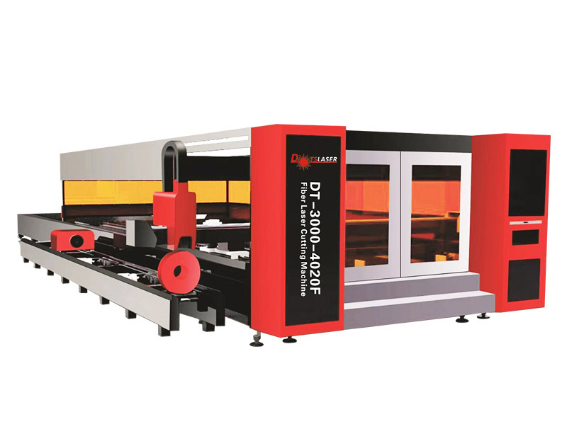 Fully Enclosed Carbon steel Fiber Laser Metal Sheet and Tube Cutting Machine