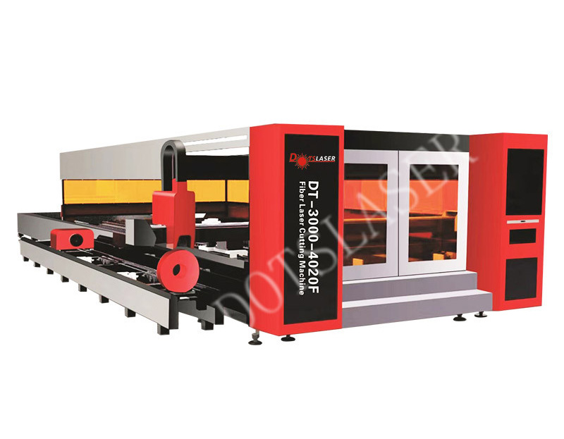 Fully Enclosed Carbon steel Fiber Laser Metal Sheet and Tube Cutting Machine