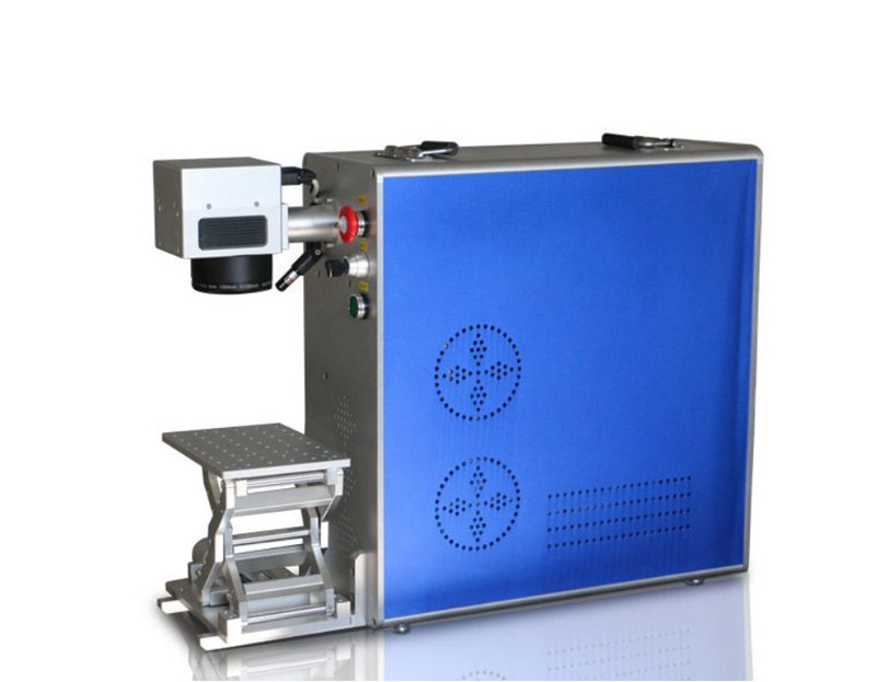 Portable type fiber laser marking machine